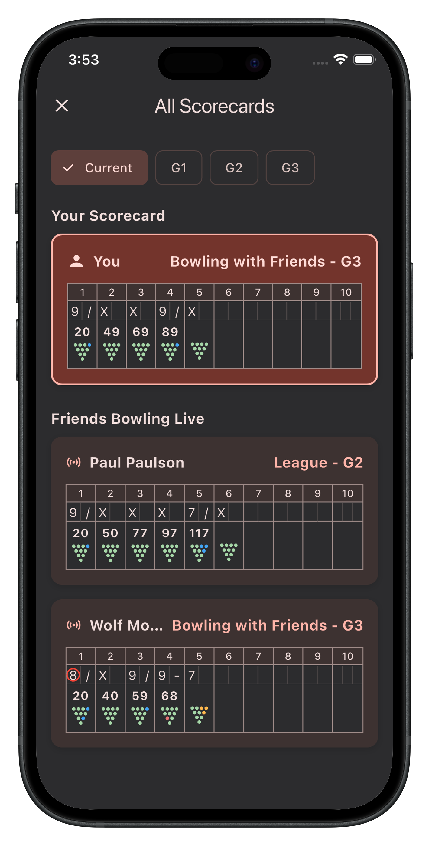 Live Scoring